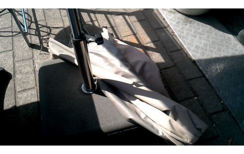 SONNENSCHIRM EDELSTAHL MET FUSS, , MOBILE