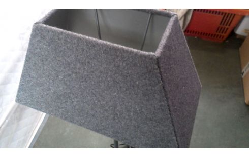 STEHLAMPE GRAU METALL