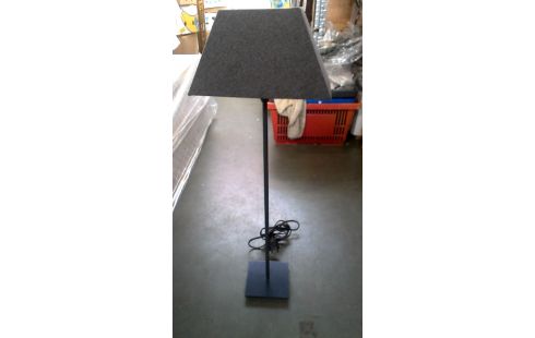 STEHLAMPE GRAU METALL