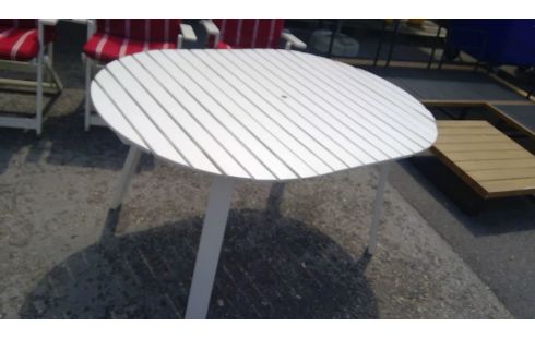 GARTENTISCH, , HOLZ WEISS