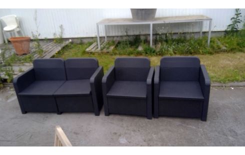 WICKER TUINSET SET VAN 3