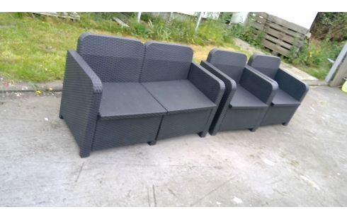 WICKER TUINSET SET VAN 3