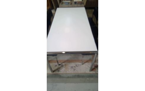 TAFEL WIT/CHROME GROOT SIXTIES