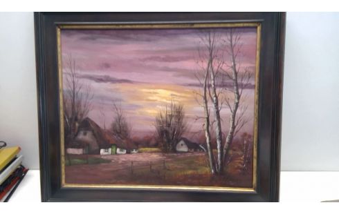 SCHILDERIJ HOEVEZICHT FRANKS