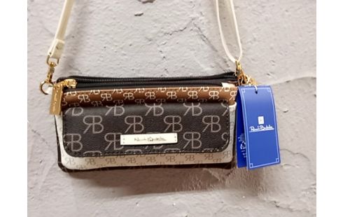 SAC BANDOULIERE tricolore avec etiquette