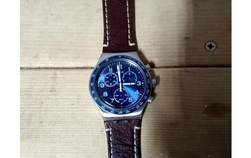 MONTRE swatch bracelet cuir