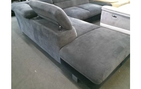 CANAPE D'ANGLE TISSU GRIS