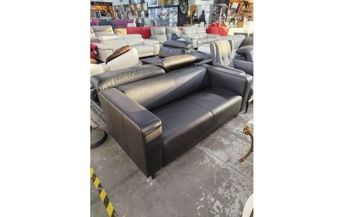 CANAPE SIMILI NOIR EN LETAT