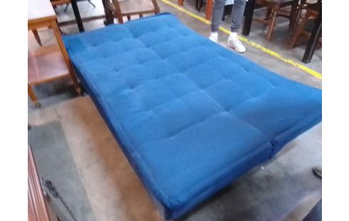 BANQUETTE CLIC CLAC TISSU BLEU