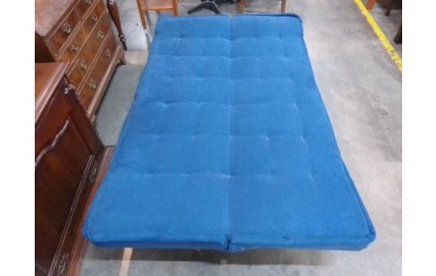 BANQUETTE CLIC CLAC TISSU BLEU