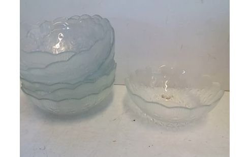 LOT DE SALADIERS VERRE PM