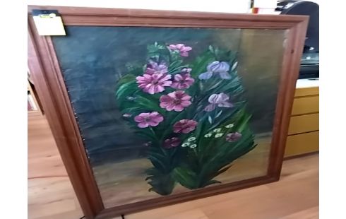 CADRE PEINTURE FLEURS