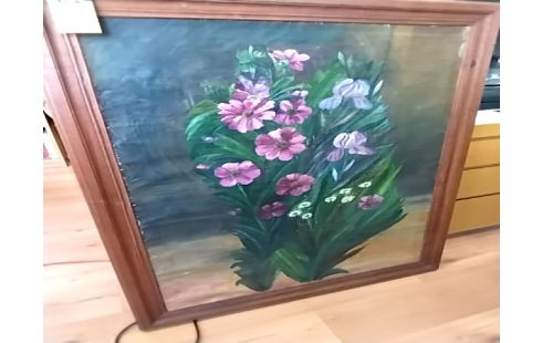 CADRE PEINTURE FLEURS