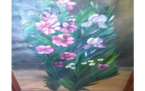 CADRE PEINTURE FLEURS