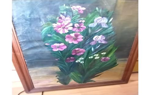 CADRE PEINTURE FLEURS