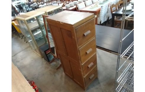 MEUBLE CLASSEUR BOIS 4 TIROIRS