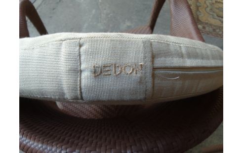 TABLE DE JARDIN RONDE DEDON + 6 FAUTEUILS