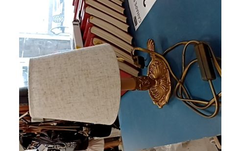 LAMPE DECO PIED EN BRONZE VERITABLE