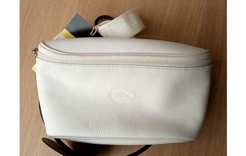 SAC BANANE CUIR BLANC LONGCHAMP