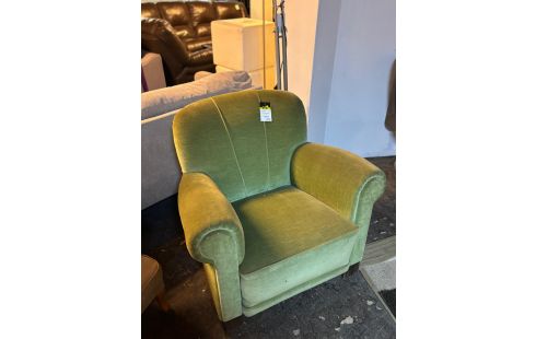 FAUTEUIL CLUB VELOUR VERT