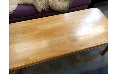 TABLE BASSE PIN CLAIR