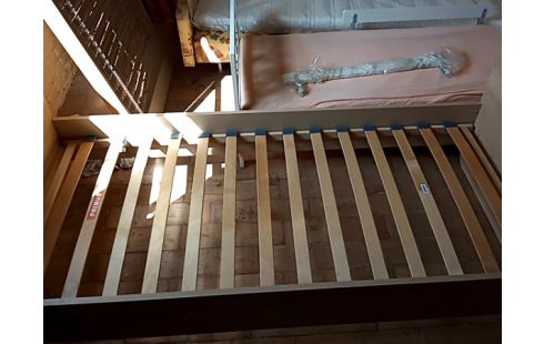 LIT+SOMMIER À LATTES 90/200