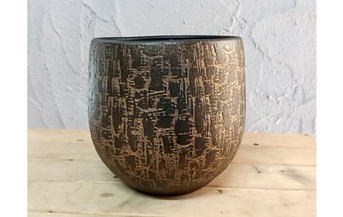 CACHE POT gres brun