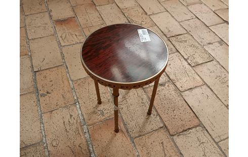 SELLETTE RONDE PIED DORE