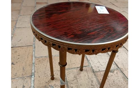 SELLETTE RONDE PIED DORE