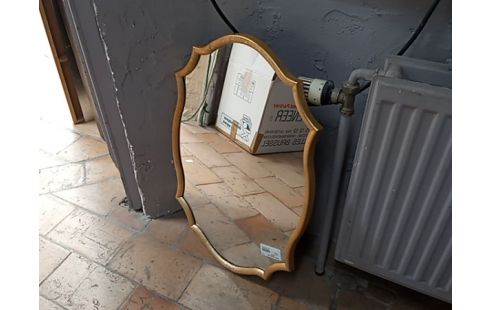 MIROIR DECOR DORE