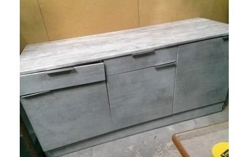 MEUBLE DE CUISINE 3 ELEMENTS AVEC PLAN DE TRAVAIL TIROIR A REVOIR