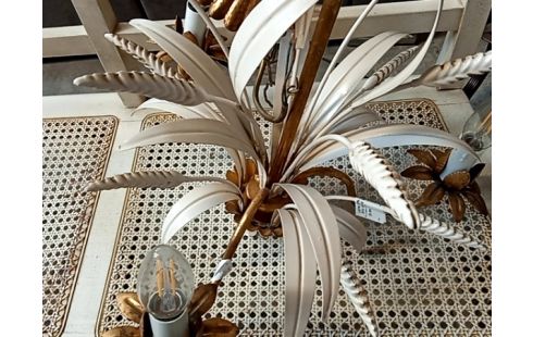 LUSTRE METAL BLANC EPIS DE BLÉ