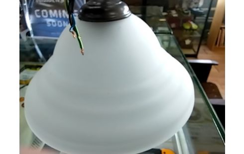 LAMPE A SUSPENDRE VERRE ET METAL