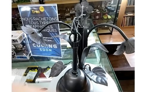 LAMPE A SUSPENDRE VERRE ET METAL