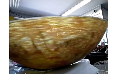 COUPELLE DE LAMPE PATE DE VERRE