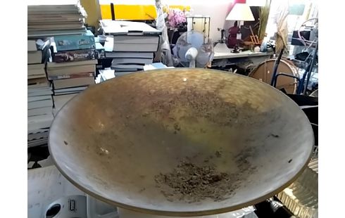 COUPELLE DE LAMPE PATE DE VERRE