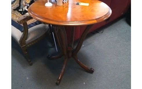 GUERIDON ROND MERISIER (QLQS RAYURES)