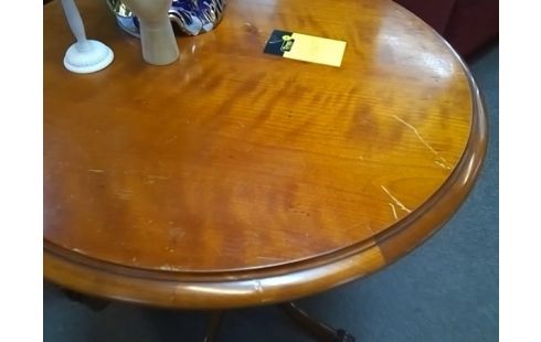 GUERIDON ROND MERISIER (QLQS RAYURES)