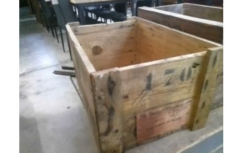 CAISSE BOIS PUBLICITAIRE