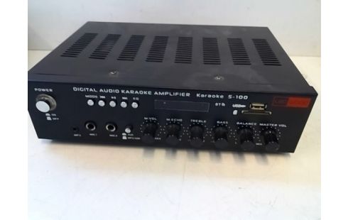 AMPLIFICATEUR KARAOKE LED WOOD S-100