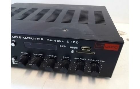 AMPLIFICATEUR KARAOKE LED WOOD S-100