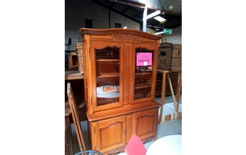 VITRINE BIBLIOTHEQUE STYLE LOUIS PHILIPPE +CLEF