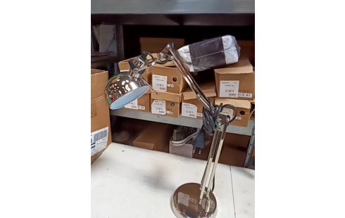 LAMPE DE BUREAU CHROMÉE ARTICULÉE