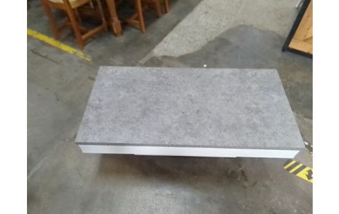 TABLE BASSE PLATEAU PIVOTANT IMITATION BETON