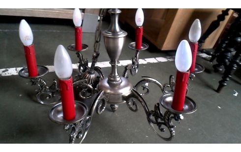 LÁMPARA DE TECHO RAMA, , ESTAÑO COLOR