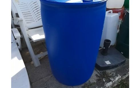 BIDON BLEU PLASTIQUE