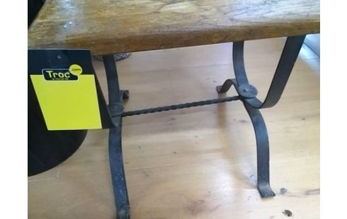 PORTE POT BOIS ET FER