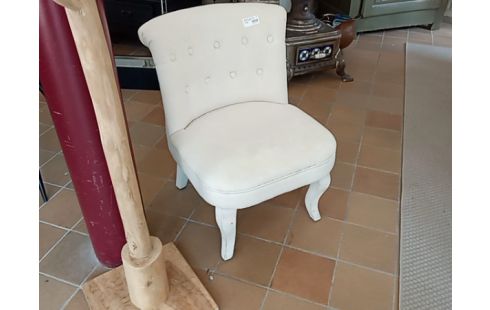 FAUTEUIL CLUB ECRU BOUTON