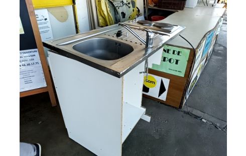 MEUBLE +VASQUE ET PLAQUE ÉLECTRIQUE +RES