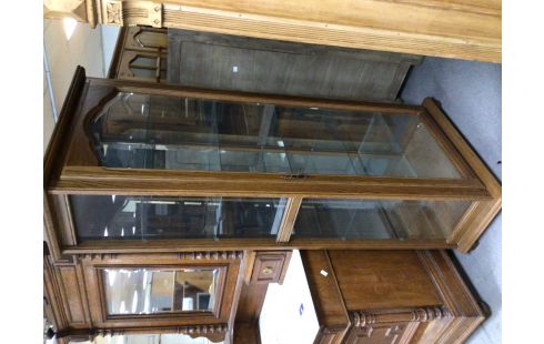 VITRINE CHENE MOYEN 1P VITRÉ